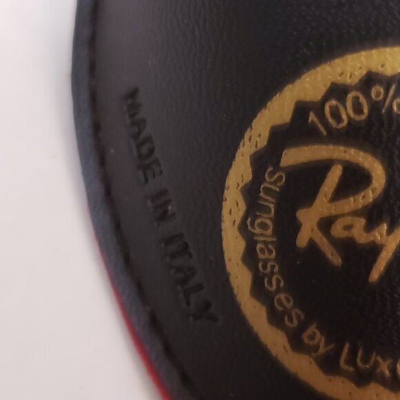 Ray Ban Black Black Sunglass Glasses Case Made in Italy - Picture 4 of 13